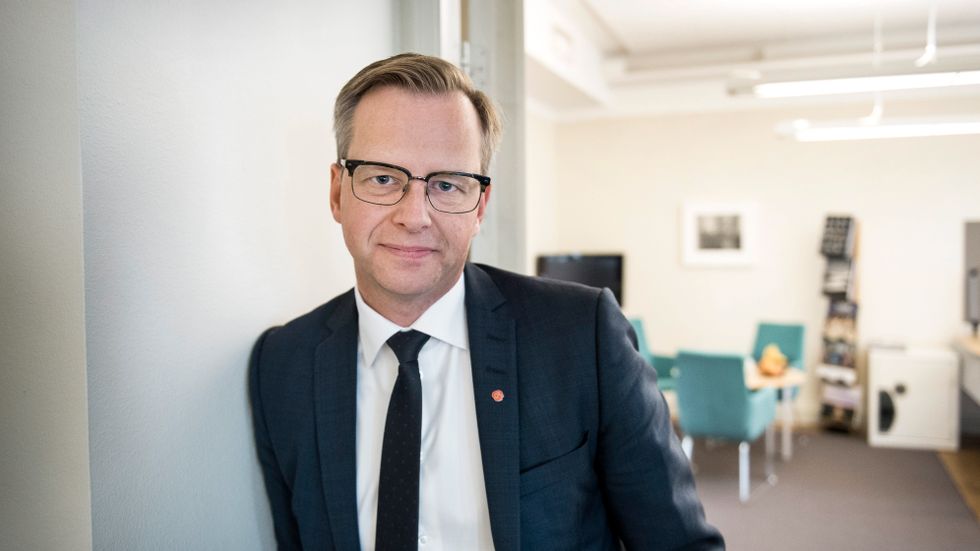 N ärings- och innovationsminister Mikael Damberg (S). Frontfigur för det kvoteringsf örslag som regeringen gå r fram med till riksdagen.