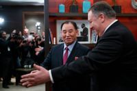 Den nordkoreanske generalen Kim Yong-Chol, är andreman under Nordkoreas ledare, tillsammans med USA:s utrikesminister Mike Pompeo. Arkivbild.