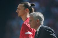 Zlatan och tränaren Jose Mourinho.