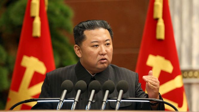 Nordkoreas diktator Kim Jong-Un. Bilden är från förra veckan.