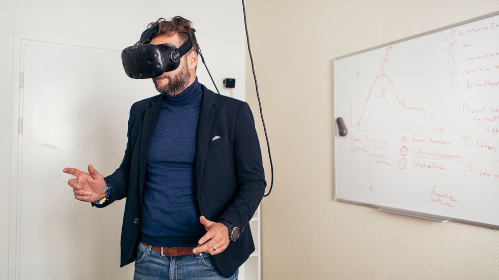 ”VR öppnar nya tillfällen att skräddarsy en behandling”, säger psykologen Andreas Schill.