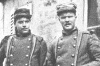 Elow Nilson (till höger) och en norsk ingenjör från Trondheim, H von Krogh.