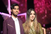 William Spetz och Gina Dirawi är programledare i årets final av Melodifestivalen.