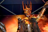 En gestaltning av Sauron på en utställning om ”Sagan om Ringen” på Science Museum, London.  