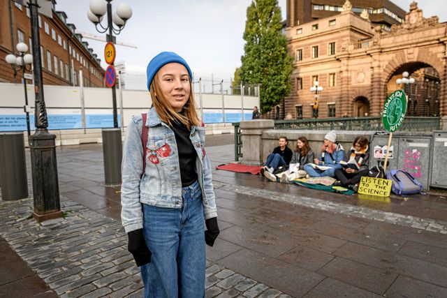 Livia har demonstrerat för klimatet med Fridays for future och fixade en egen strejk på sitt lantställe.