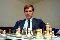 Schackgeniet Bobby Fischer fotograferad 1971. Han avled 17 januari 2008 64 år gammal.