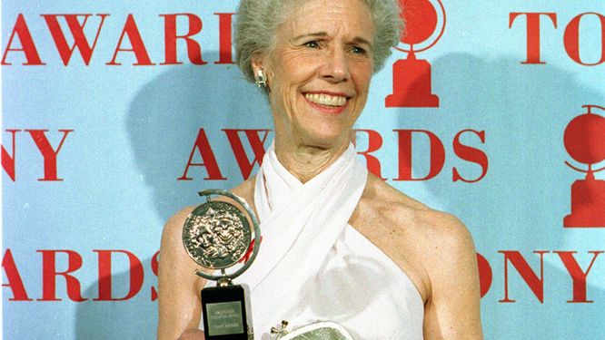 Frances Sternhagen fick 1995 en Tony Award för sin roll i "The Heiress" på Broadway i New York. Arkivbild.