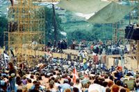 Det ursprungliga Woodstock ägde rum utanför staden Bethel 1969. Arkivbild.