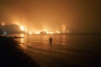 Den grekiska ön Evia härjades av en våldsam skogsbrand i början av augusti.