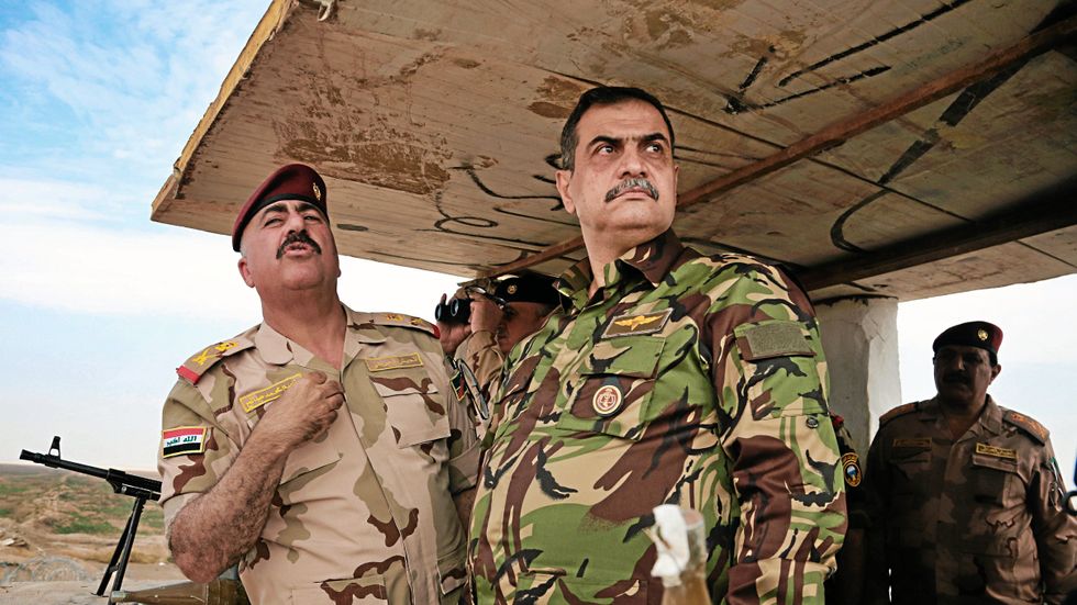 Den irakiske försvarsministern Najah al-Shammari.