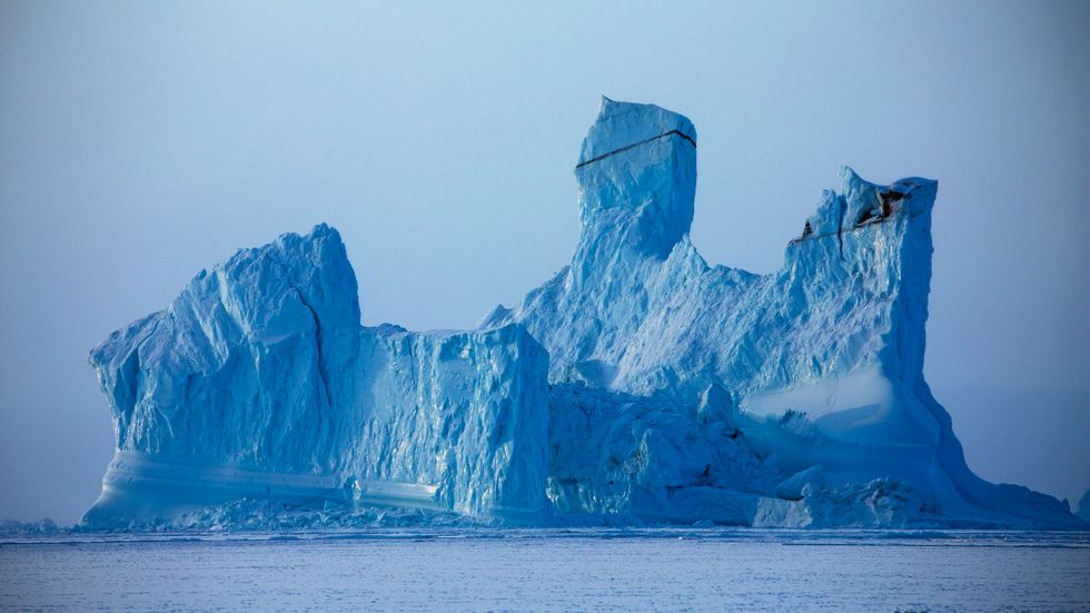 Isberg utanför Grönland. Arkivbild.