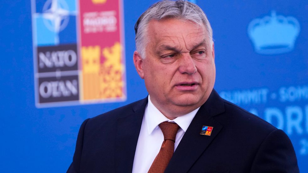 Ungerns premiärminister Viktor Orbán har sagt att han inte tänker försena något lands inträde i Nato. Arkivbild.