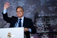 Real Madrids ordförande Florentino Pérez var drivande i superligaplanerna. Arkivbild.