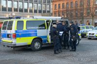 Polisen betecknade rånet i Södertälje som en särskild händelse och kallade in all tillgänglig personal.