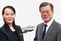 Diktatorn Kim Jong-Uns syster Kim Yo-Jong har överlämnat ett meddelande till Sydkoreas president Moon Jae-In.