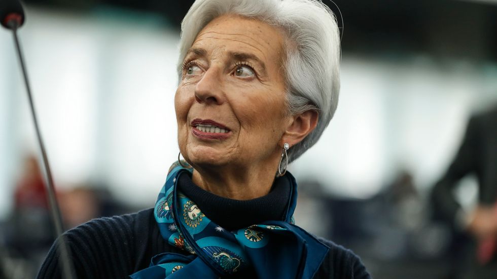 ECB-chefen Christine Lagarde kan glädjas åt en oväntad ökning av inflationen i eurozonen. Arkivbild.