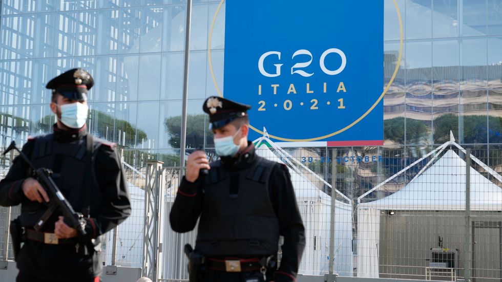Den ekonomiska stormaktsklubben G20:s ledare väntas i helgen godkänna ett OECD-förslag om en global miniminivå på bolagsskatter och ett system för att fördela om beskattningen av multinationella storbolags så kallade övervinster. Arkivbild
