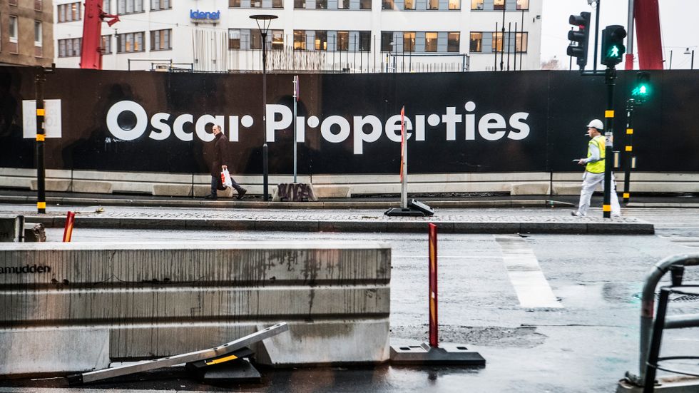 Oscar Properties planerade lyxbygge underkänns. Bilden är tagen vid ett annat Oscar Properties-bygge, landmärket ”Norra Tornen” vid Torsplan i Stockholm.