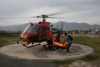 Åtta sydkoreanska klättrare har omkommit i Nepal. Bilden är från en tidigare olycka i Nepal under 2017.
