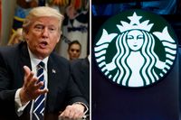 Anhängare till Donald Trump uppmanar till en bojkott av Starbucks efter att kedjan meddelat att de planerar anställa flyktingar.