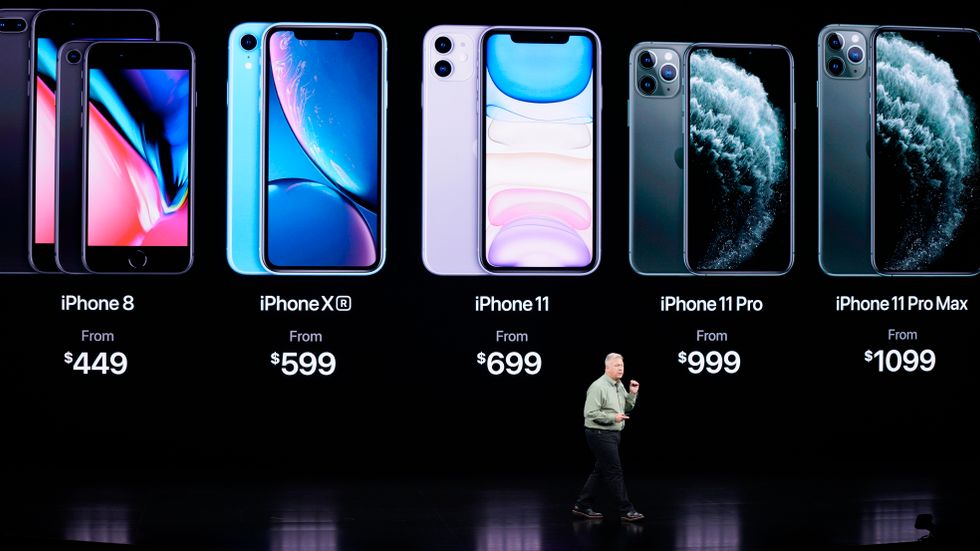 Apples Phil Schiller presenterar Iphone 11 Pro och Max..