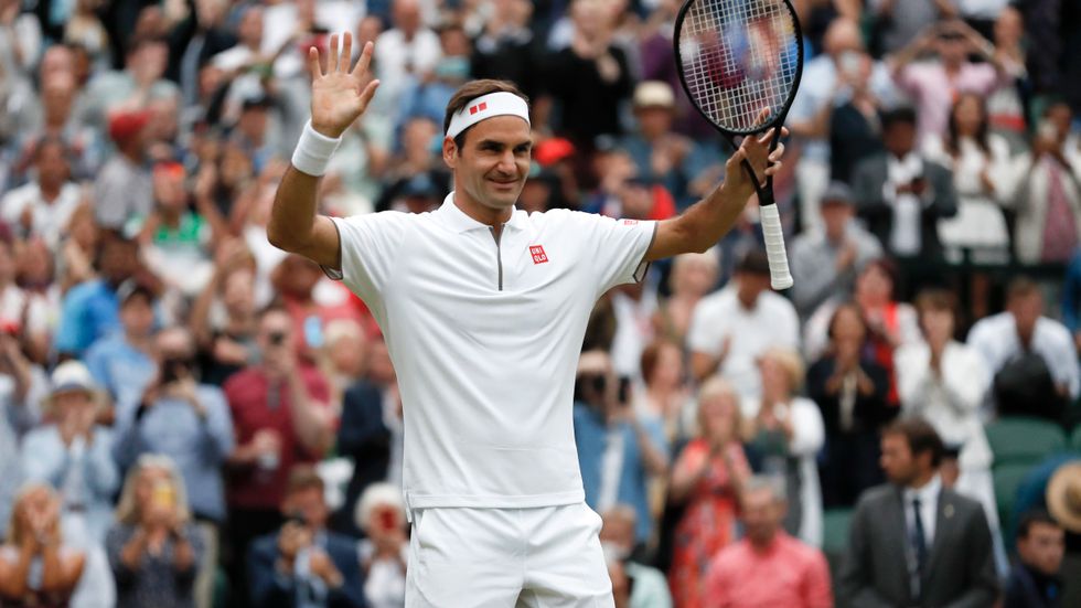 Roger Federer spelar kvartsfinal i Wimbledon.