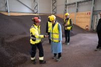Kronprinsessan Victoria besöker Luleå och Hybrit­projektet med att ta fram fossilfritt stål den 10 maj i år.