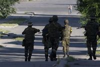 Ukrainas militär har på torsdagen tillkännagett ett dagslångt avbrott i sin militäroffensiv mot proryska rebeller i östra Ukraina.
