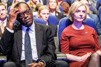 Finansminister Kwasi Kwarteng och premiärminister Liz Truss under Tories konferens i Birmingham.