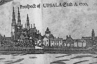 Prospekt över Uppsala stad, 1700 (beskuren).