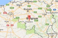 Två poliser skadade i macheteattack i Belgien