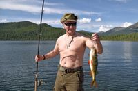 Den ryske presidenten Vladimir Putin blir inte utan fångst i Sibirien.