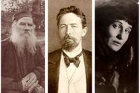 Ryska storheter som Svenska Akademien missade: Lev ­Tolstoj, Anton Tjechov och Anna Achmatova.    