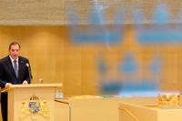 Det är nu hög tid att införa flexjobbsreformen som stats­minister Stefan Löfven utlovade i sitt regeringstal 2014, skriver Lise Lidbäck. På bilden läser Löfven upp regeringsförklaringen i riksdagen.