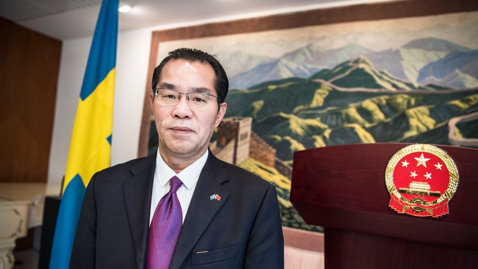 Gui Congyou, Kinas ambassadör i Sverige.