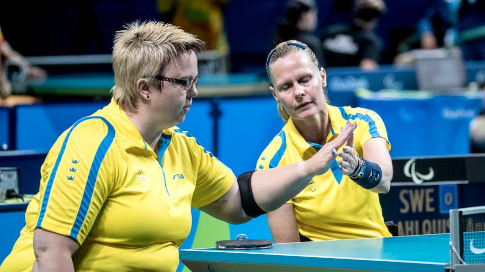 Det blir inget lag-VM-spel för Ingela Lundbäck och Anna-Carin Ahlquist. Arkivbild.