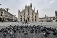Piazza Duomo i Milanos centrum.