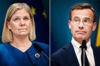 Magdalena Andersson (S) och Ulf Kristersson (M).