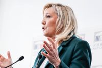Stödet för Marine Le Pen ökar.