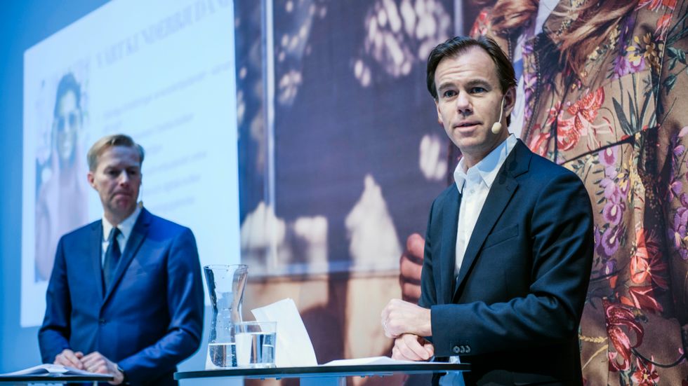 H&M:s aktie störtdök efter att vd Karl-Johan Persson presenterat bolagets helårsrapport. 
