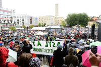 Manifestation på Medborgarplatsen i Stockholm i söndags.