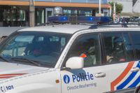 En belgisk polisbil. Arkivfoto.
