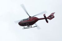 Helikopter deltog i sökandet efter kvinnan. Arkivbild.