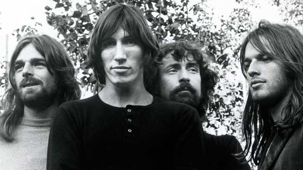 Pink Floyd från sommaren 1972. Från vänster Richard Wright, Roger Waters, Nick Mason och David Gilmour.