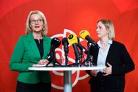 Socialdemokraternas EU-toppkandidater Heléne Fritzon och Jytte Guteland.
