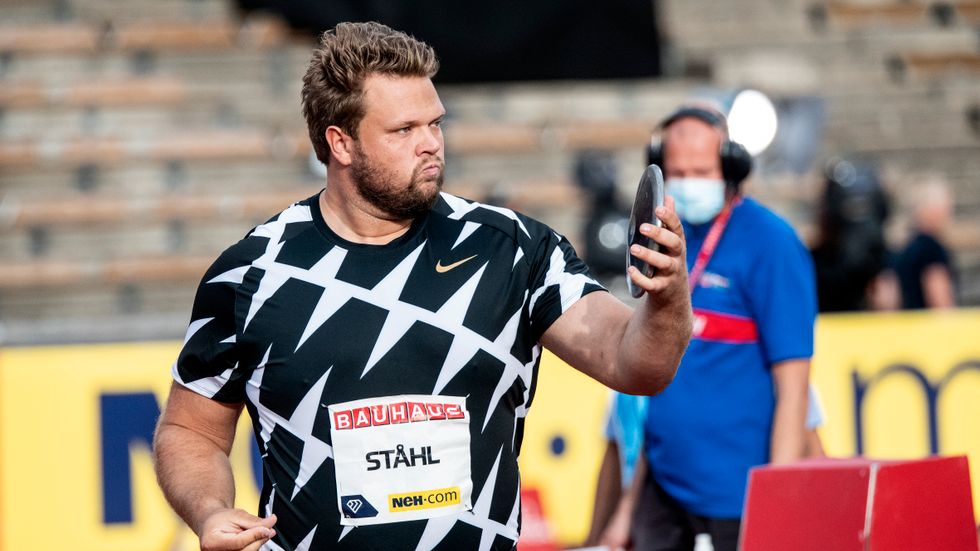 För en gångs skull stod Daniel Ståhl inte som vinnare efter en diskustävling. Svensken blev tvåa i Berlin. Arkivbild.