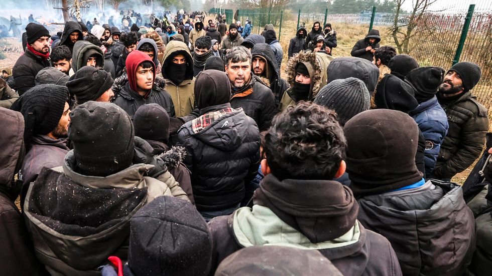 Enligt polska myndigheter har många migranter försökt korsa gränsen.