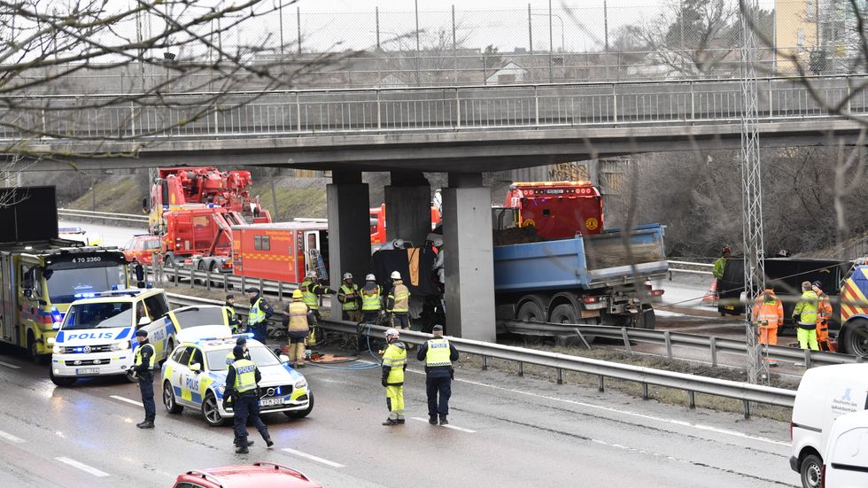 Olyckan skedde i Fruängen i södra Stockholm.