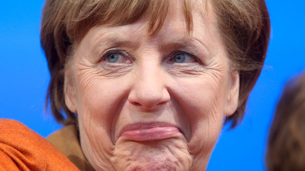 Angela Merkel (CDU) stärkte sin ställning i delstaten Saarland. 