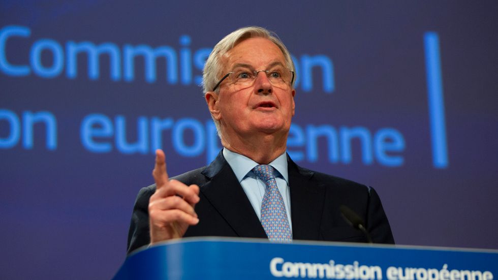 EU:s chefsförhandlare om brexit, Michel Barnier, har drabbats av coronaviruset. Arkivbild.
